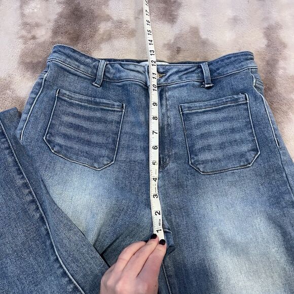 Freckled Poppy x Risen Jeans Women’s Wide Leg Denim 36” Jeans Size 11 / 30 - Picture 12 of 13